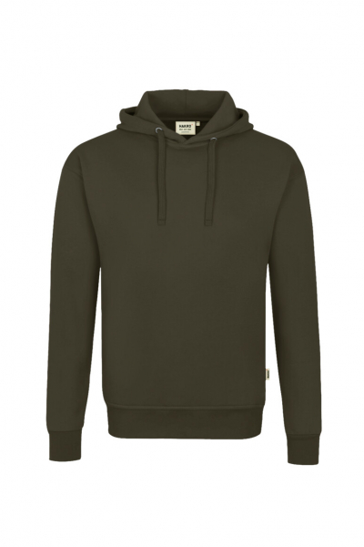 HAKRO Kapuzen-Sweatshirt Bio-Baumwolle GOTS, langarm, 290 g/m, olive