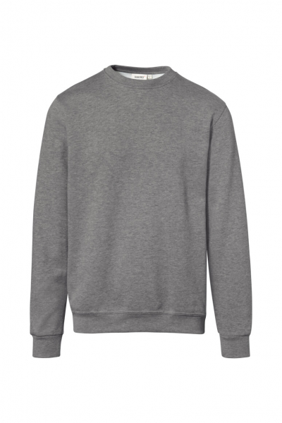 HAKRO Sweatshirt Bio-Baumwolle GOTS, langarm, 290 g/m, grau meliert