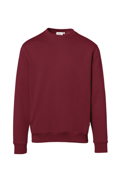 HAKRO Sweatshirt Bio-Baumwolle GOTS, langarm, 290 g/m, weinrot