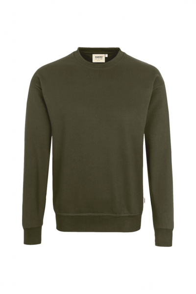 HAKRO Sweatshirt Bio-Baumwolle GOTS, langarm, 290 g/m, olive