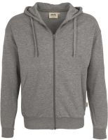 HAKRO-Kapuzen-Sweatjacke Premium, grau-meliert