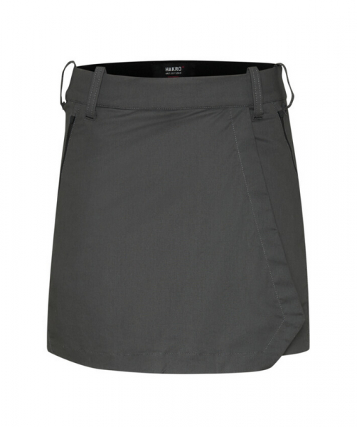 HAKRO-Damen-Performance-Skort X-Stretch, 285 g/m, karbongrau