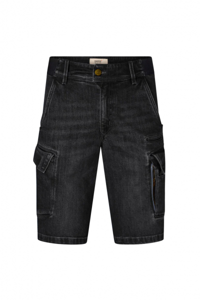 HAKRO-Worker-Jeansshorts DYNEEMA X-Stretch Eco, Farbe: schwarz