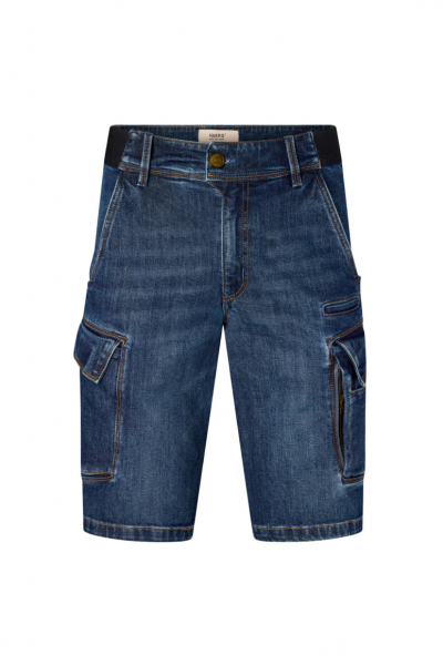 HAKRO-Worker-Jeansshorts DYNEEMA X-Stretch Eco, Farbe: indigo