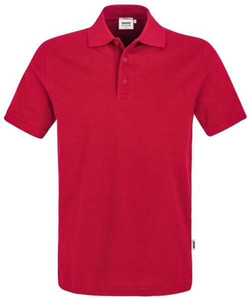 HAKRO-Premium-Poloshirt, Arbeits-Berufs-Polo-Shirt, Pima-Cotton, rot