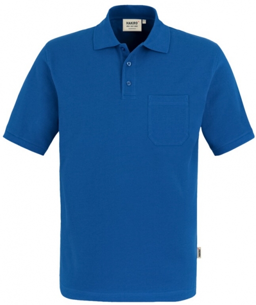 HAKRO-Pocket-Poloshirt, Arbeits-Berufs-Polo-Shirt, Top, royal