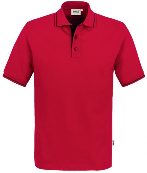 HAKRO-Poloshirt, Arbeits-Berufs-Polo-Shirt, Casual, rot