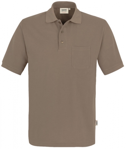 HAKRO-Pocket-Poloshirt, Arbeits-Berufs-Polo-Shirt, Performance, nougat