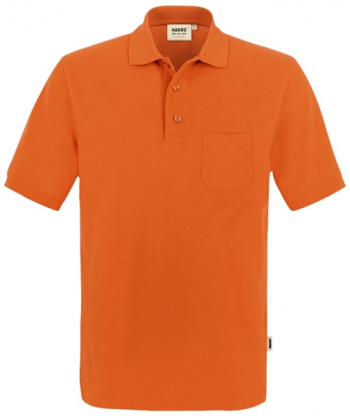 HAKRO-Pocket-Poloshirt, Arbeits-Berufs-Polo-Shirt, Performance, orange