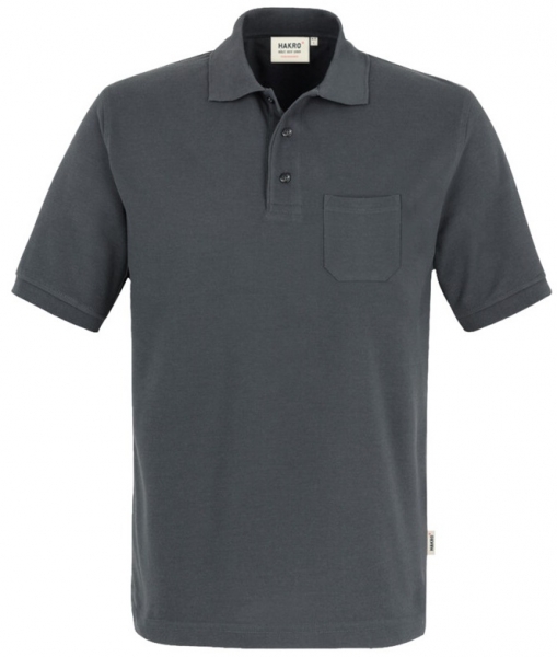 HAKRO-Pocket-Poloshirt, Arbeits-Berufs-Polo-Shirt, Performance, anthrazit