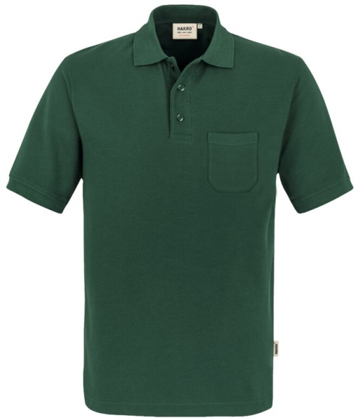 HAKRO-Pocket-Poloshirt, Arbeits-Berufs-Polo-Shirt, Performance, tanne