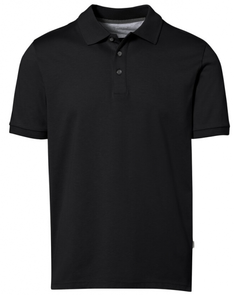 HAKRO-Poloshirt, Arbeits-Berufs-Polo-Shirt, Cotton-Tec, schwarz