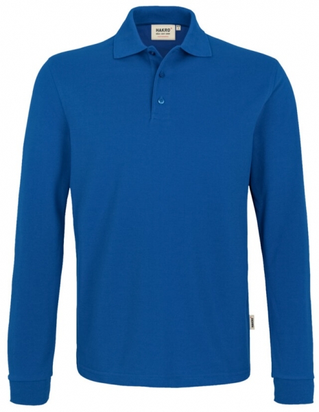 HAKRO-Longsleeve-Poloshirt, Arbeits-Berufs-Polo-Shirt, Performance, royal