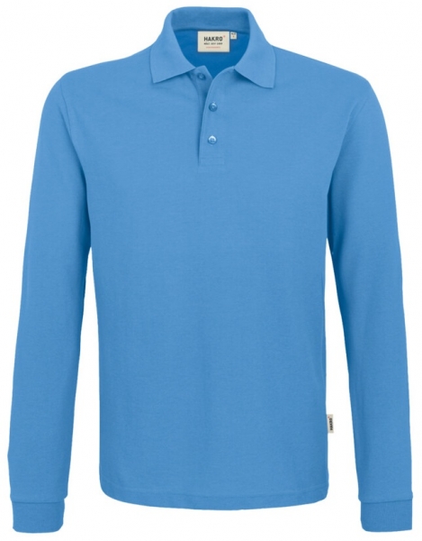 HAKRO-Longsleeve-Poloshirt Performance, malibu-blue