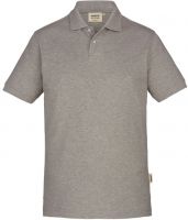 HAKRO-Poloshirt, Arbeits-Berufs-Polo-Shirt, GOTS-Organic, 200 g / m, grau meliert