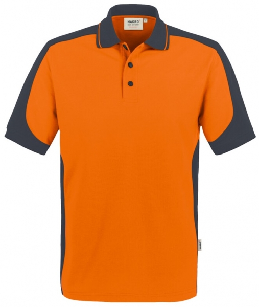 HAKRO-Poloshirt, Arbeits-Berufs-Polo-Shirt, Contrast Performance, orange