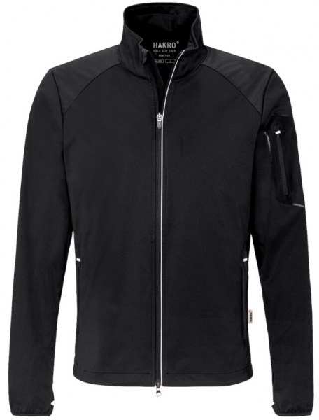 HAKRO-Light-Softshell-Arbeits-Berufs-Jacke, Brantford, schwarz