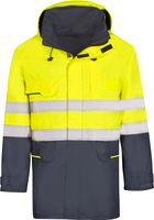 KIND-Multifunktions-Schutz, Regen-Nsse-Wetter-Jacke, VIVA, warngelb/navy