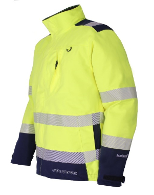KIND-Multifunktions-Latzhose, FA 4000 ULTRA, warngelb/navy