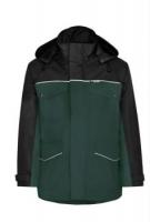 KIND-Wetterschutz, Regen-Wetter-Jacke, VARIOLINE, inkl. DUNO Fleece-Jacke, bottle/schwarz