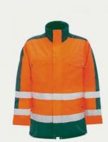 KIND-Warn-Schutz-Arbeits-Berufs-Jacke, SPECTRA, m. Wrmfutter, warnorange/bottle