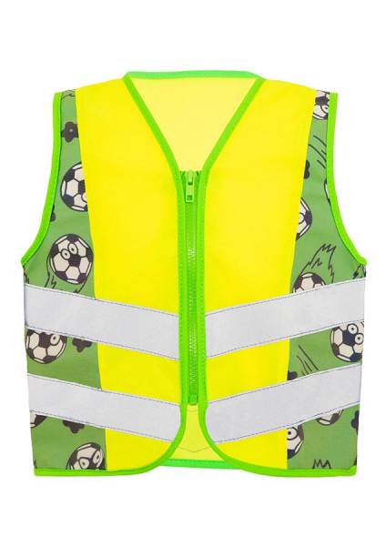 KORNTEX-Kinder Warnweste Action Sports, CO2 Neutral, signal-gelb/Fuball