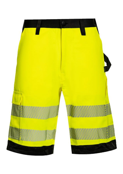 KORNTEX-EOS Hi-Vis Shorts mit schwarzen Partien, signal-gelb/schwarz