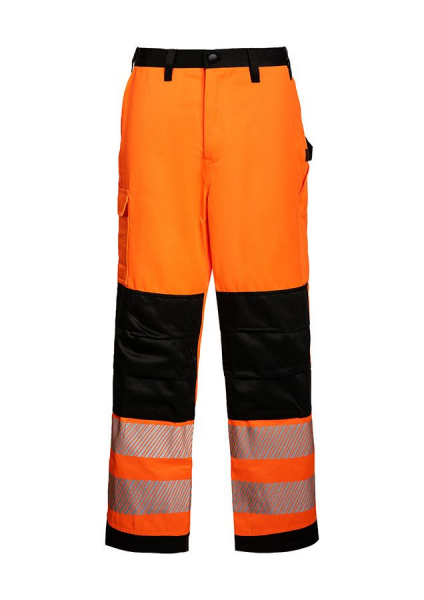 KORNTEX-EOS Hi-Vis Hose mit schwarzen Partien, signal-orange/schwarz