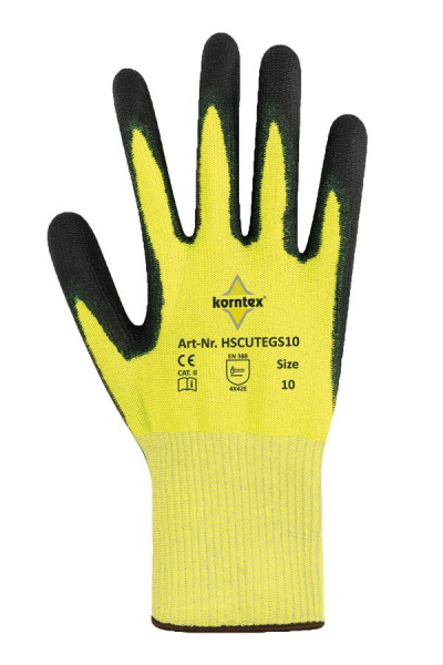 KORNTEX-Schnittschutzhandschuh Adana - gelb/schwarz