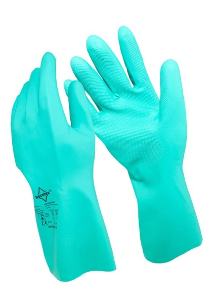 Korntex® Nitrilhandschuhe velourisiert Ankara - Grün