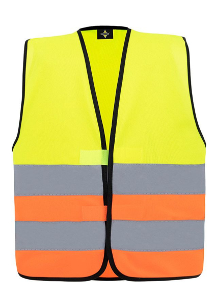 KORNTEX-Kinder-Warnschutz-Funktionsweste, signal-gelb/signal-orange
