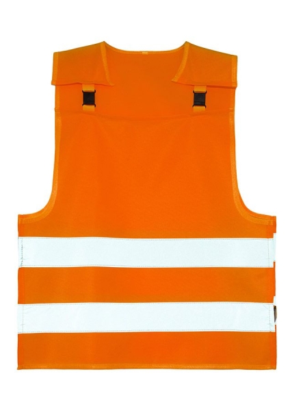Korntex® Kinder Warnponcho mit Anti-Strangulations-System „Koge” - Signal Orange