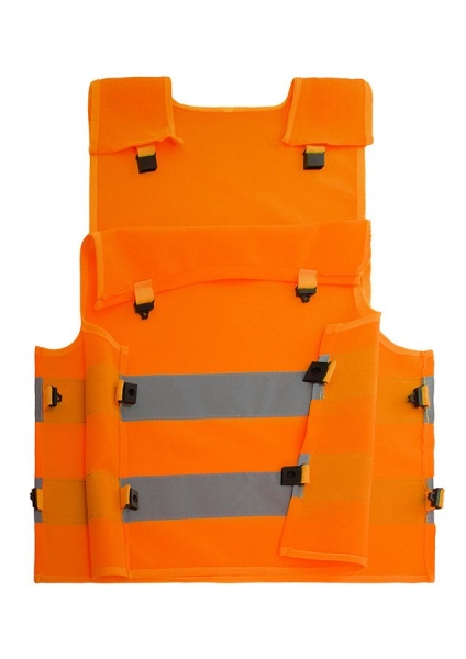 Korntex� Kinder Warnponcho mit Anti-Strangulations-System �Koge� - Signal Orange