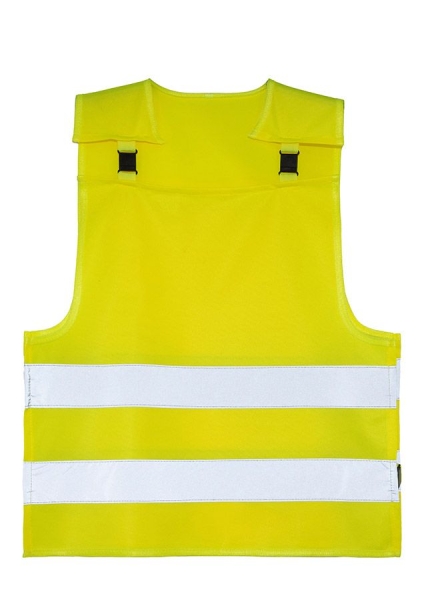 Korntex® Kinder Warnponcho mit Anti-Strangulations-System „Koge” - Signal Gelb