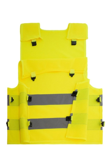 Korntex� Kinder Warnponcho mit Anti-Strangulations-System �Koge� - Signal Gelb
