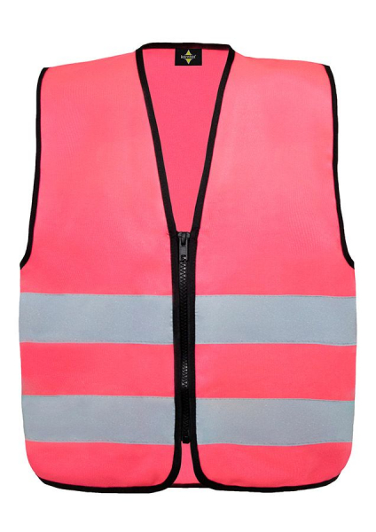 KORNTEX-Kinder-Warnschutzweste Aalborg, Farbe: neonpink