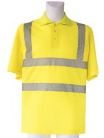 KORNTEX-Warn-Schutz-Poloshirt, Broken reflective, gelb