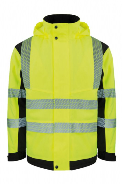 KORNTEX-Hi-Vis Softshell Regenjacke (Printable), Copenhagen, signal-gelb/schwarz