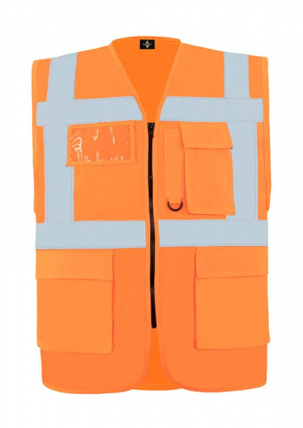 KORNTEX-Comfort Executive Multifunctional Safety Weste Hamburg, marineblau/signal orange