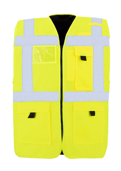 KORNTEX-Geftterte Warnweste Comfort Fit Wismar, signal-gelb