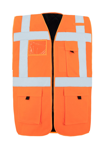 KORNTEX-Geftterte Warnweste Comfort Fit Wismar, signal-orange