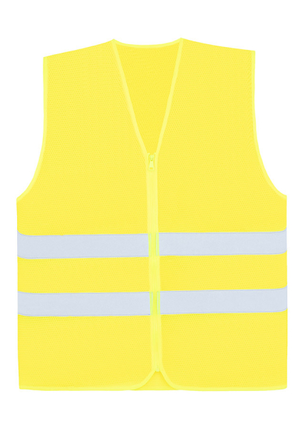 KORNTEX-Mesh-Warnweste Comfort-Fit  Rhodes, mit Reiverschluss, signal-gelb