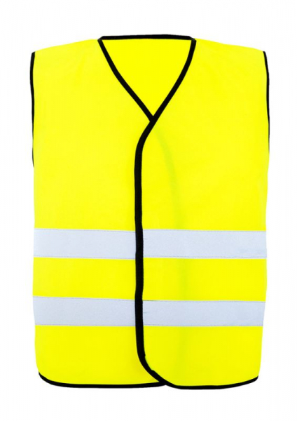 KORNTEX-Warnweste Comfort-Fit Soltau, schwarzer Saum, signal-gelb