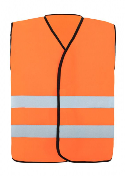 KORNTEX-Warnweste Comfort-Fit Soltau, schwarzer Saum, signal-oange
