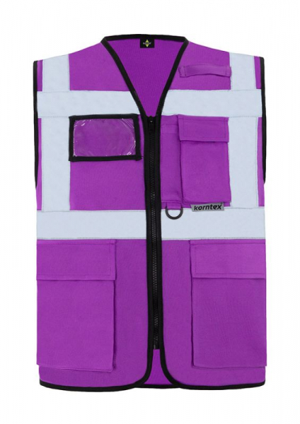 KORNTEX-Mulit-Funktions-Warnschutzweste, violett