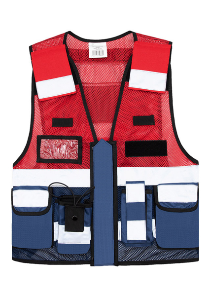 KORNTEX-Mesh Tactical Weste Sparta - Farbe: Marineblau/Rot