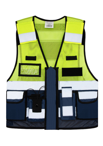 KORNTEX-Mesh Tactical Weste Sparta - Farbe: Marineblau/Gelb