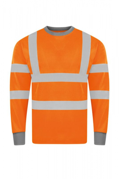 KORNTEX-Hi-Vis Poly-Cotton Long Sleeve Murcia, signal-orange
