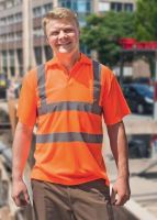 KORNTEX-Hi-Viz Warn-Schutz-Polo-Shirt, orange
