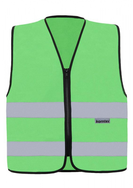 KORNTEX-Warnweste mit Reiverschluss, Cologne, Farbe: neongrn